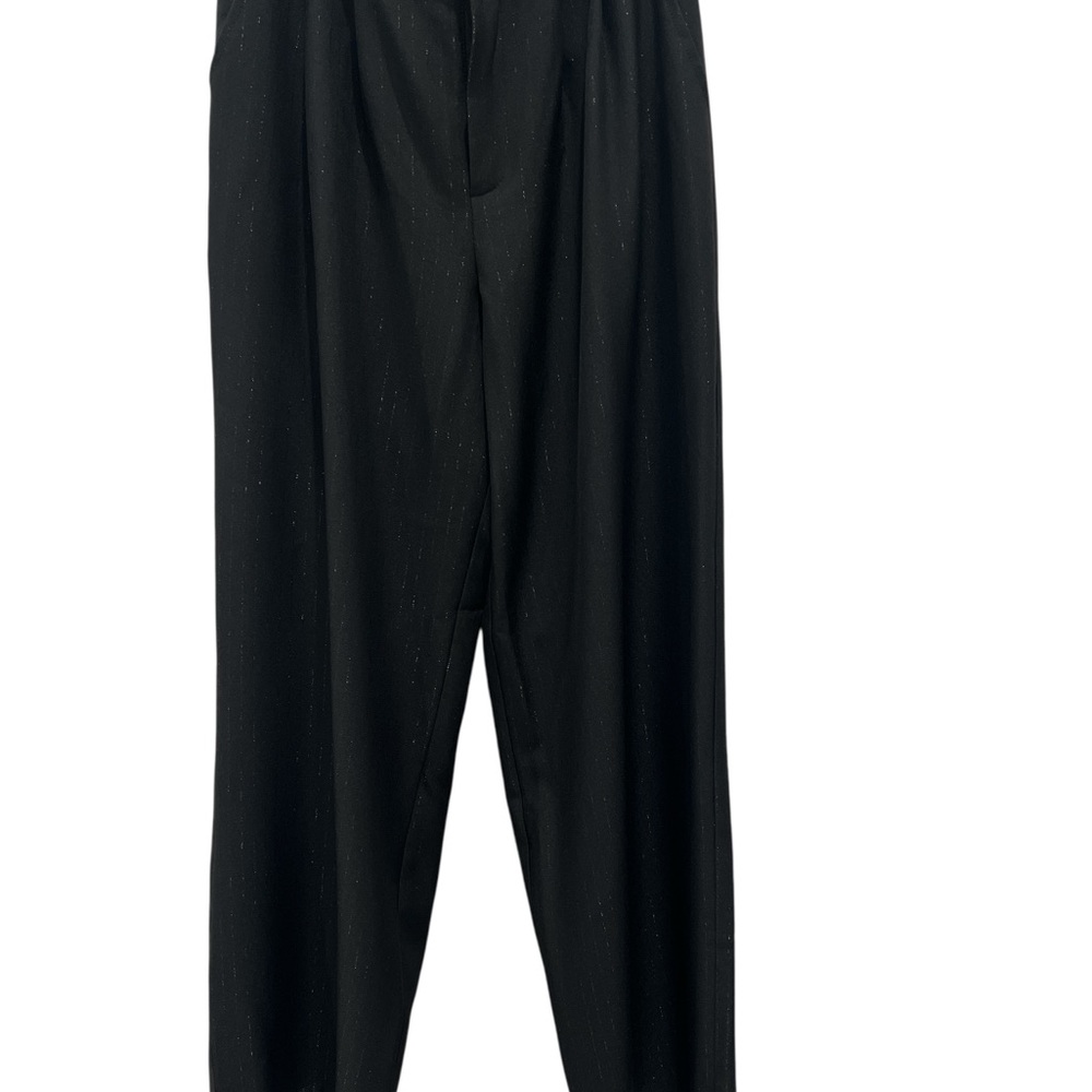 7 For All Mankind Women’s Black Dress Pants Size S High Rise Pleated Office - Picture 9 of 10